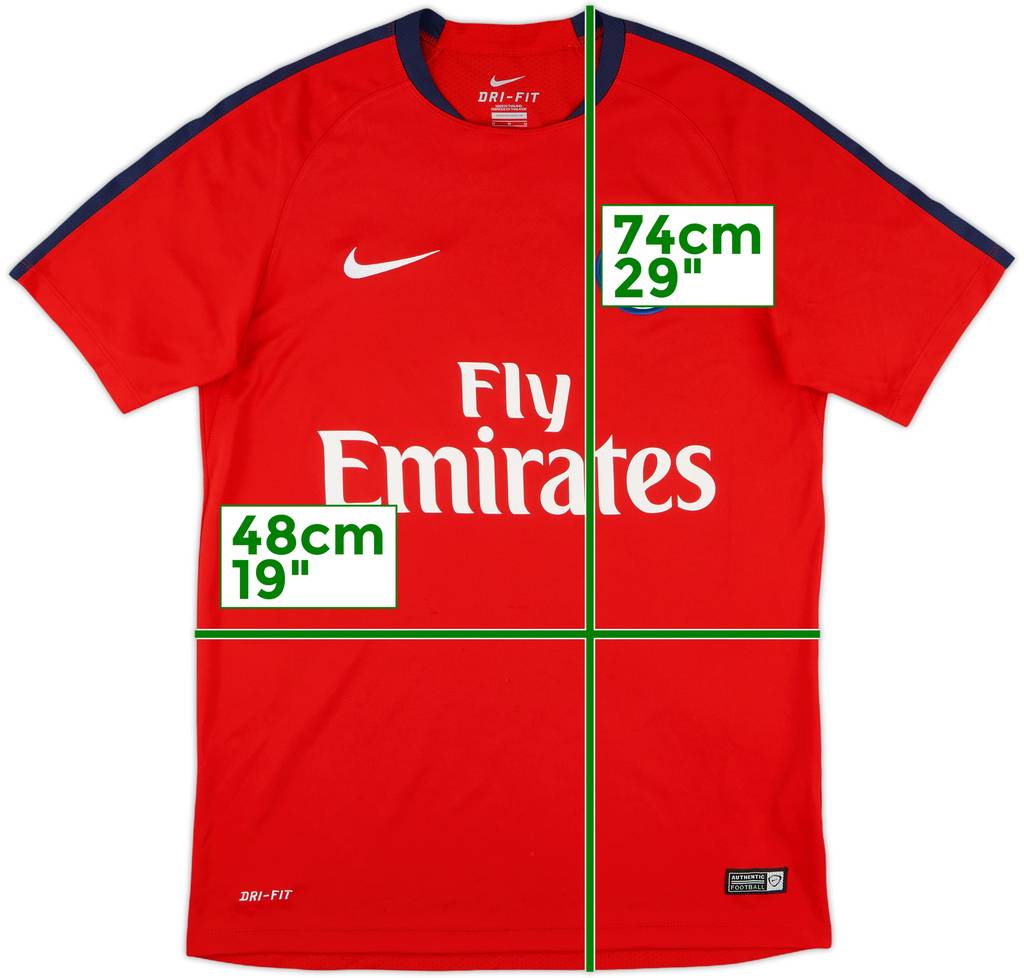 2016-17 Paris Saint-Germain Nike Training Shirt - 8/10 - (M)