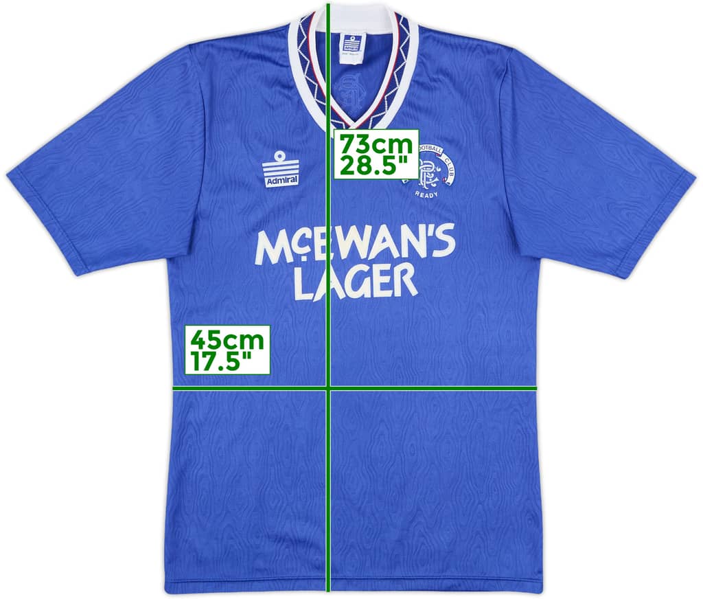 1990-92 Rangers Home Shirt - 10/10 - (S)