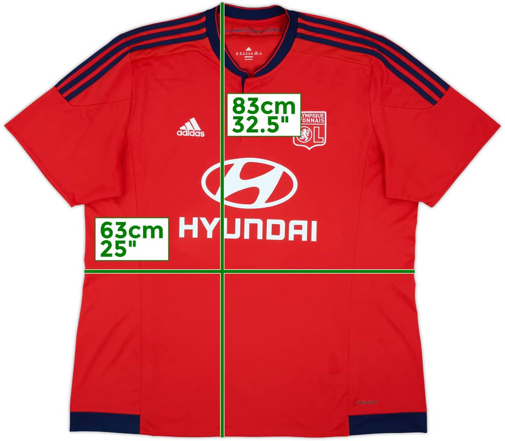2015-16 Lyon Away Shirt - 8/10 - (XXL)