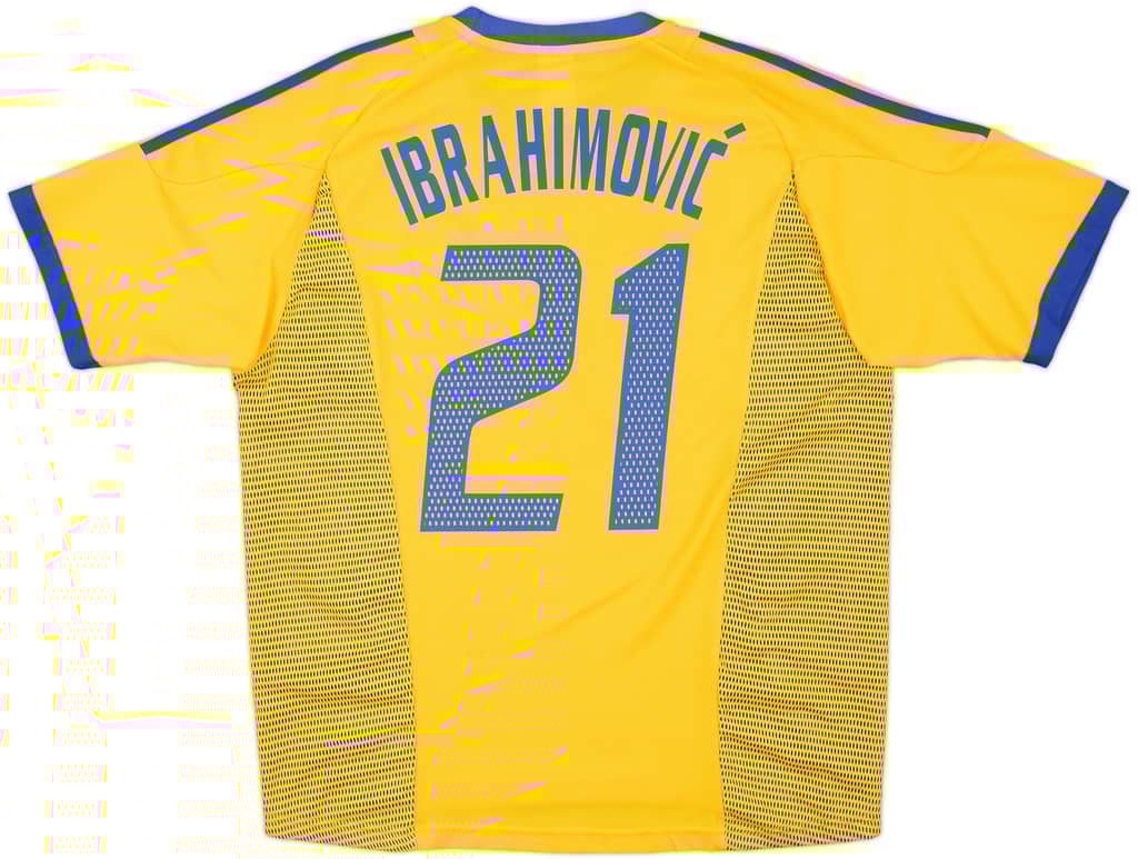 2002-03 Sweden Home Shirt Ibrahimovic #21