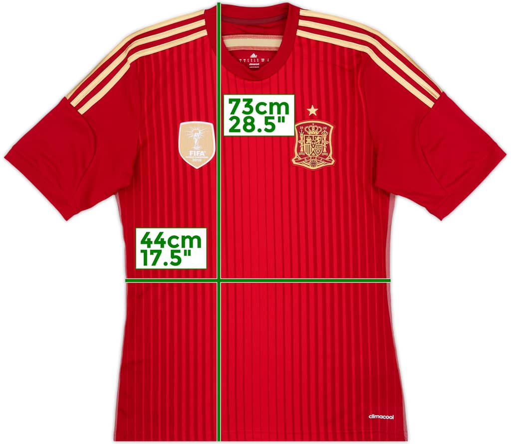 2013-15 Spain Home Shirt - 8/10 - (S)