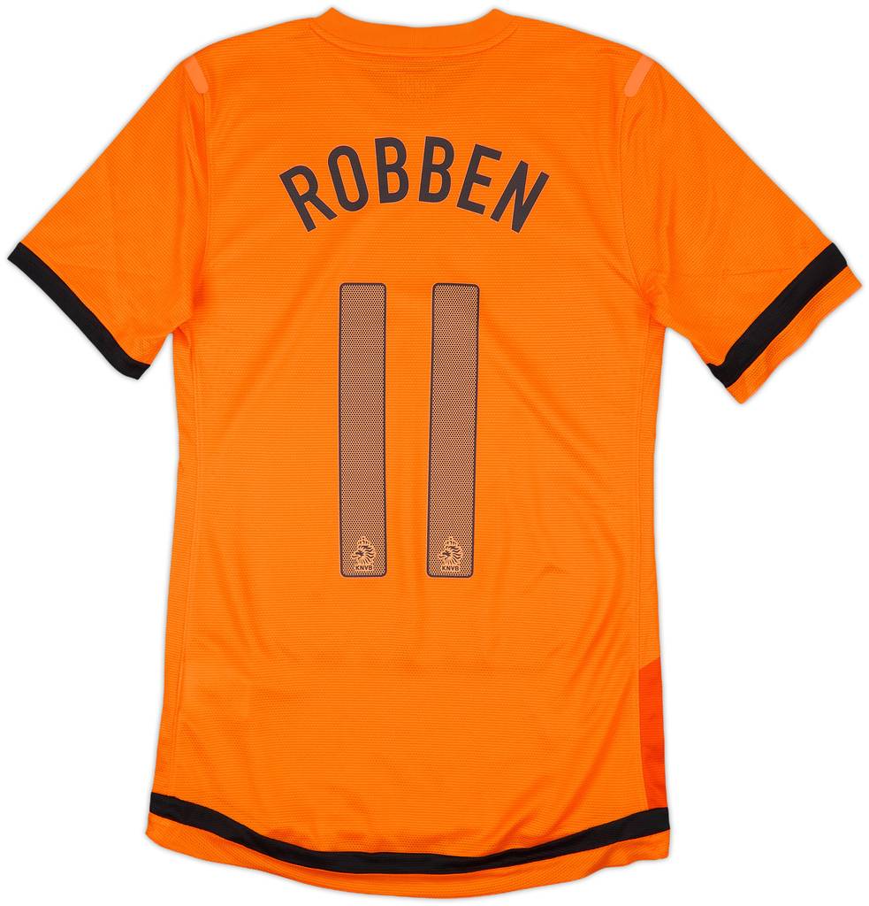 2012-13 Netherlands Player Issue Home Shirt Robben #11 - 8/10 - (S)