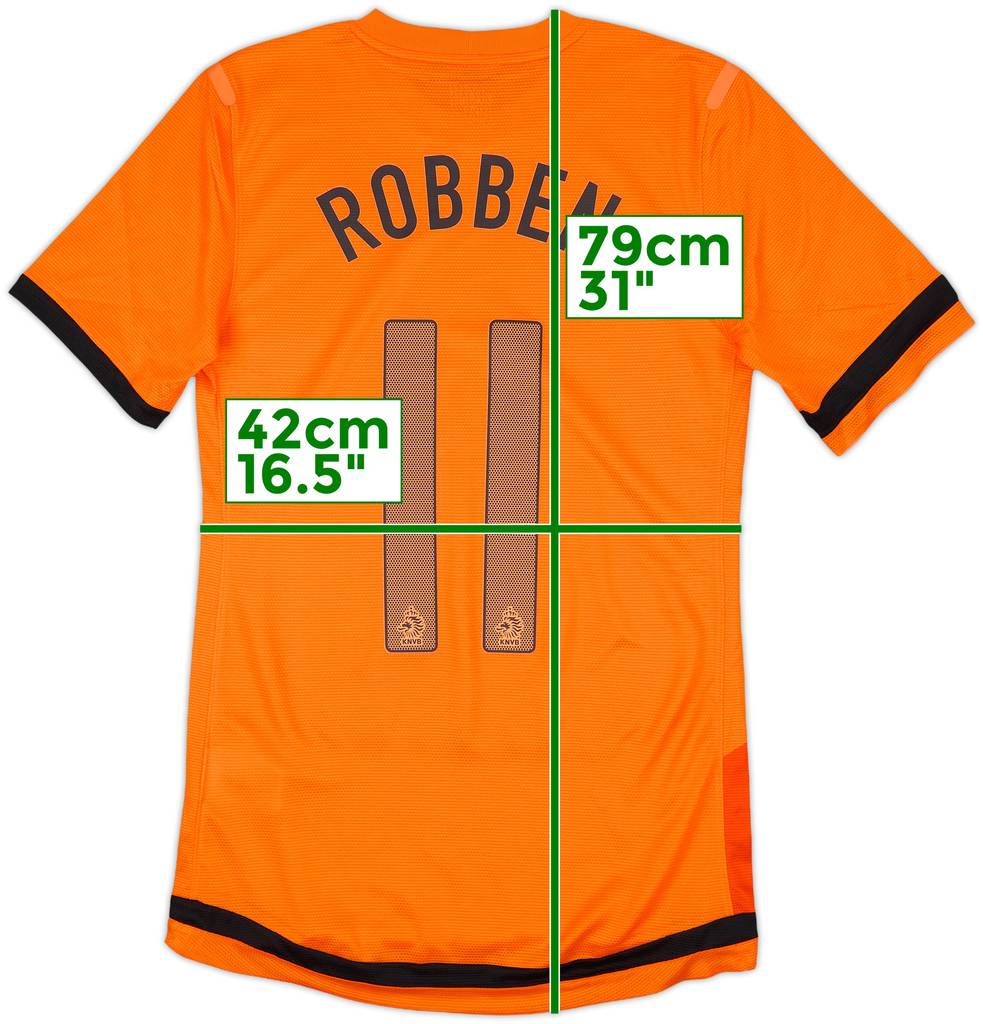 2012-13 Netherlands Player Issue Home Shirt Robben #11 - 8/10 - (S)