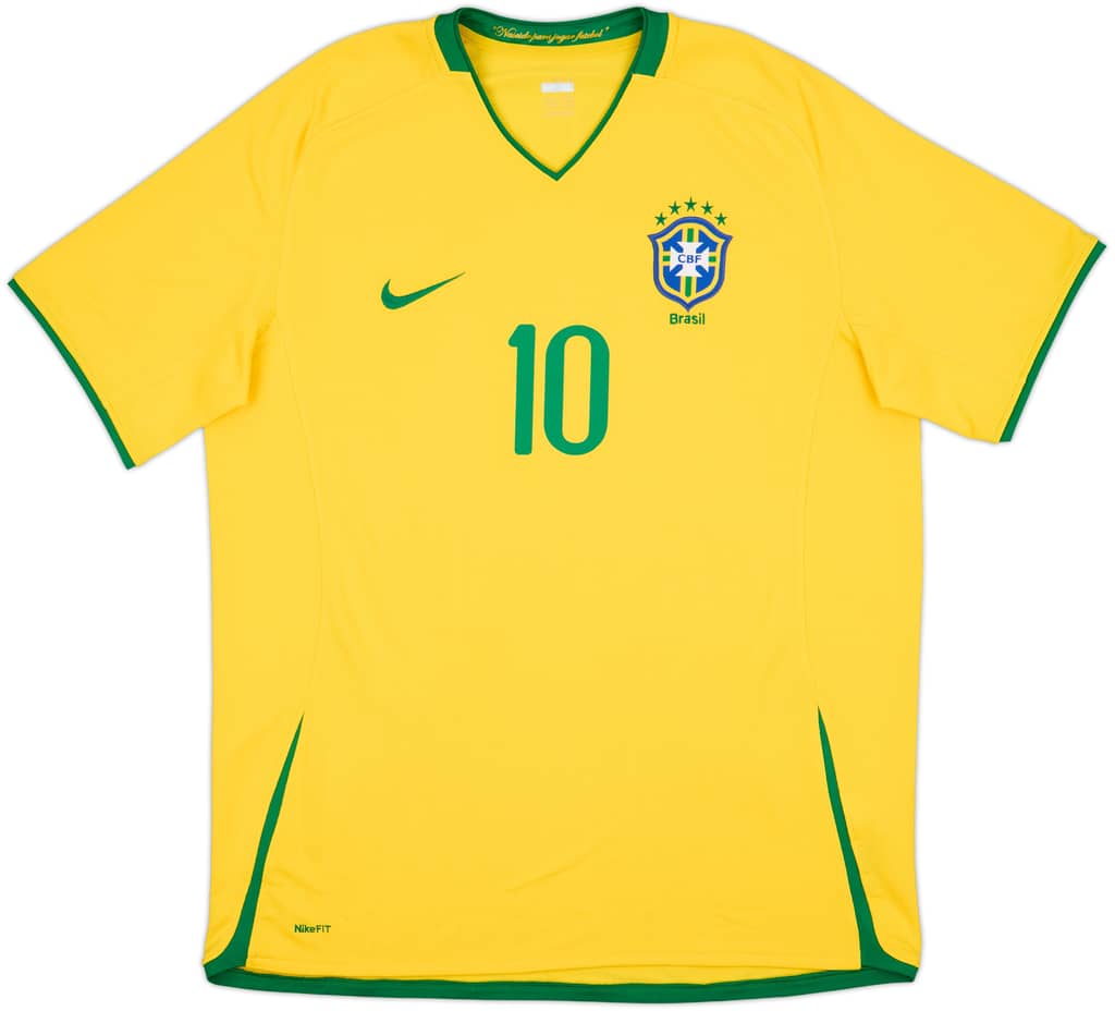 2008-10 Brazil Home Shirt Ronaldinho #10