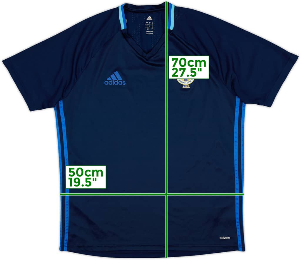 2016-17 Northern Ireland adizero Training Shirt - 10/10 - (L)