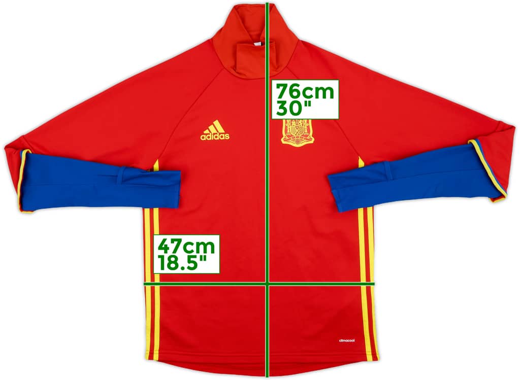 2016-18 Spain adidas Drill Top - 8/10 - (S)