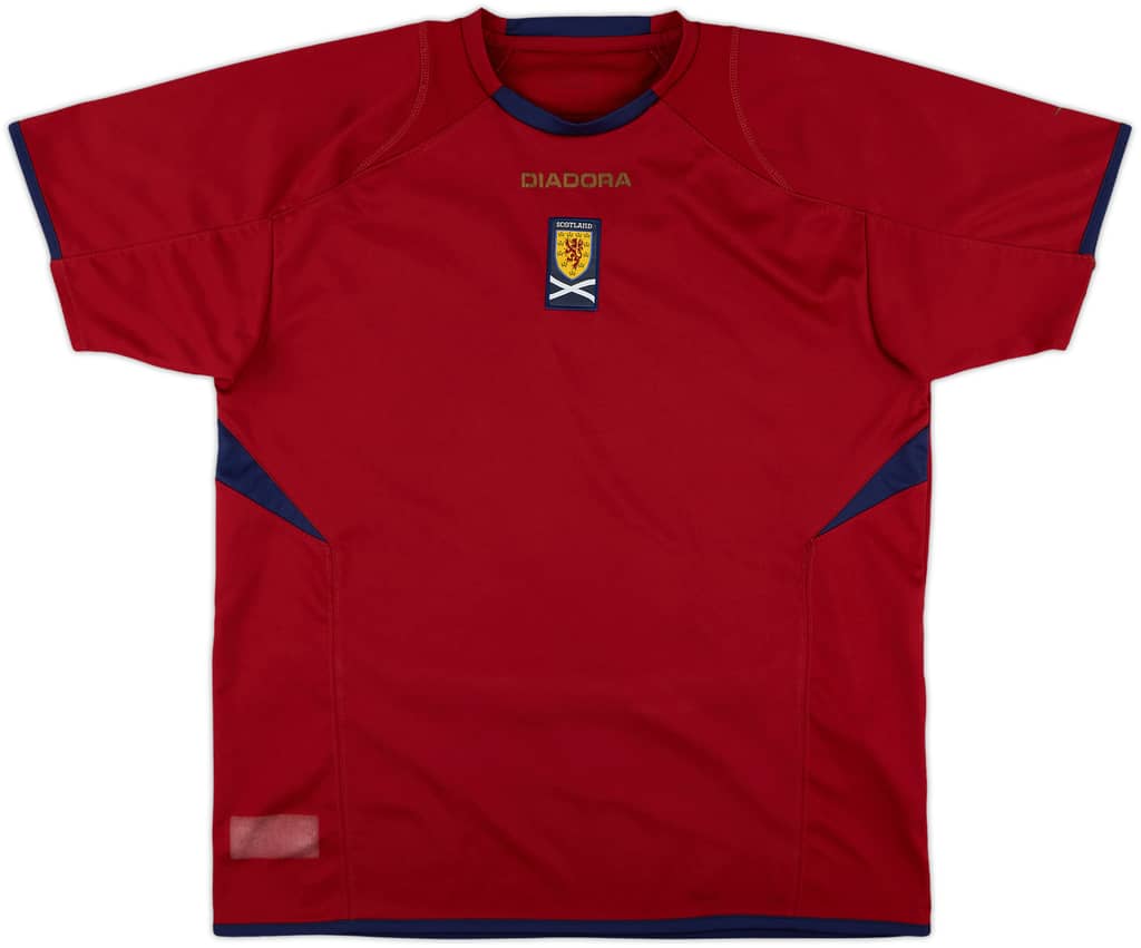 2007-08 Scotland Diadora Training Shirt - 7/10 - (XL.Boys)