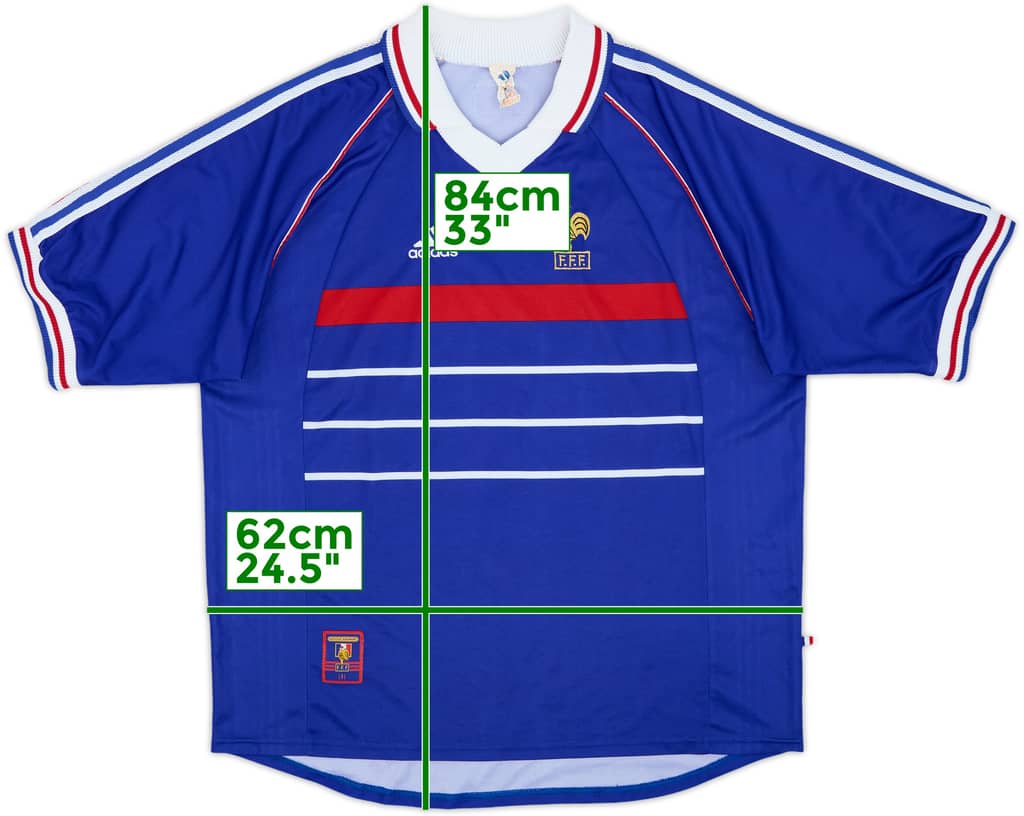 1998-00 France Home Shirt - 10/10 - (XL)