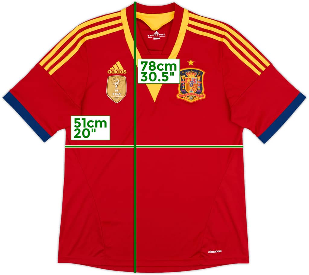 2013 Spain Confederation Cup Home Shirt - 9/10 - (M)