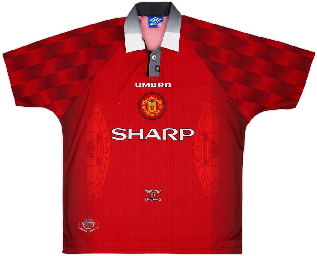 1996-98 Manchester United Home Shirt - 5/10 - (XL)