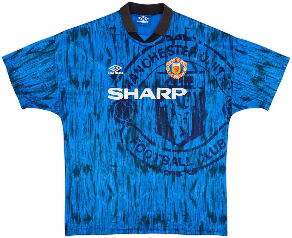 1992-93 Manchester United Away Shirt - 8/10 - (XL)