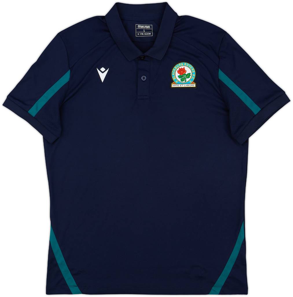 2021-22 Blackburn Rovers Macron Polo Shirt - 9/10 - (L)