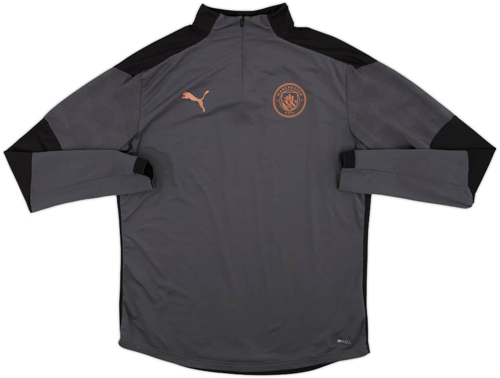 2019-20 Manchester City Puma 1/4 Zip Drill Top - 8/10 - (L)