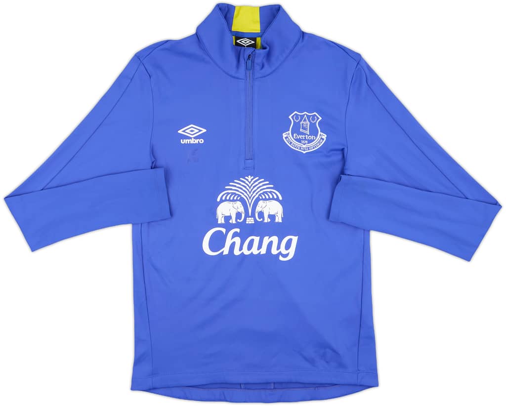 2015-16 Everton Umbro 1/4 Zip Drill Top - 6/10 - (S)