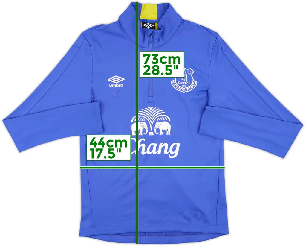 2015-16 Everton Umbro 1/4 Zip Drill Top - 6/10 - (S)