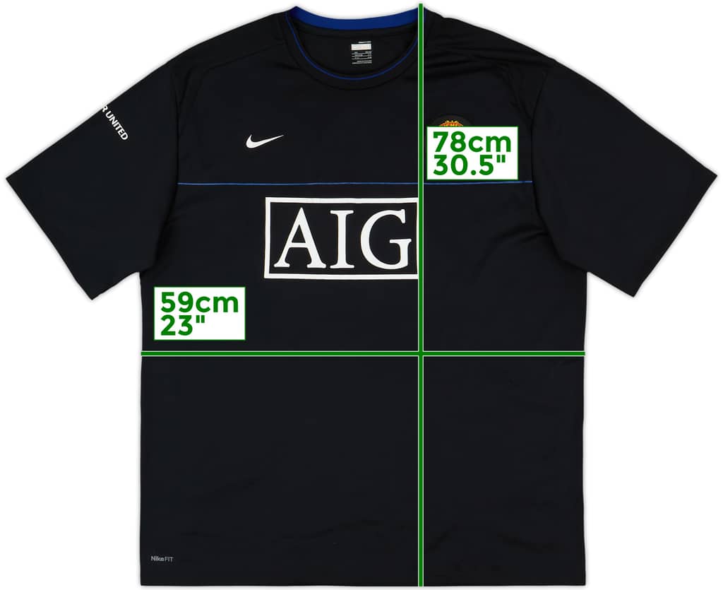 2008-09 Manchester United Nike Training Shirt - 9/10 - (XXL)