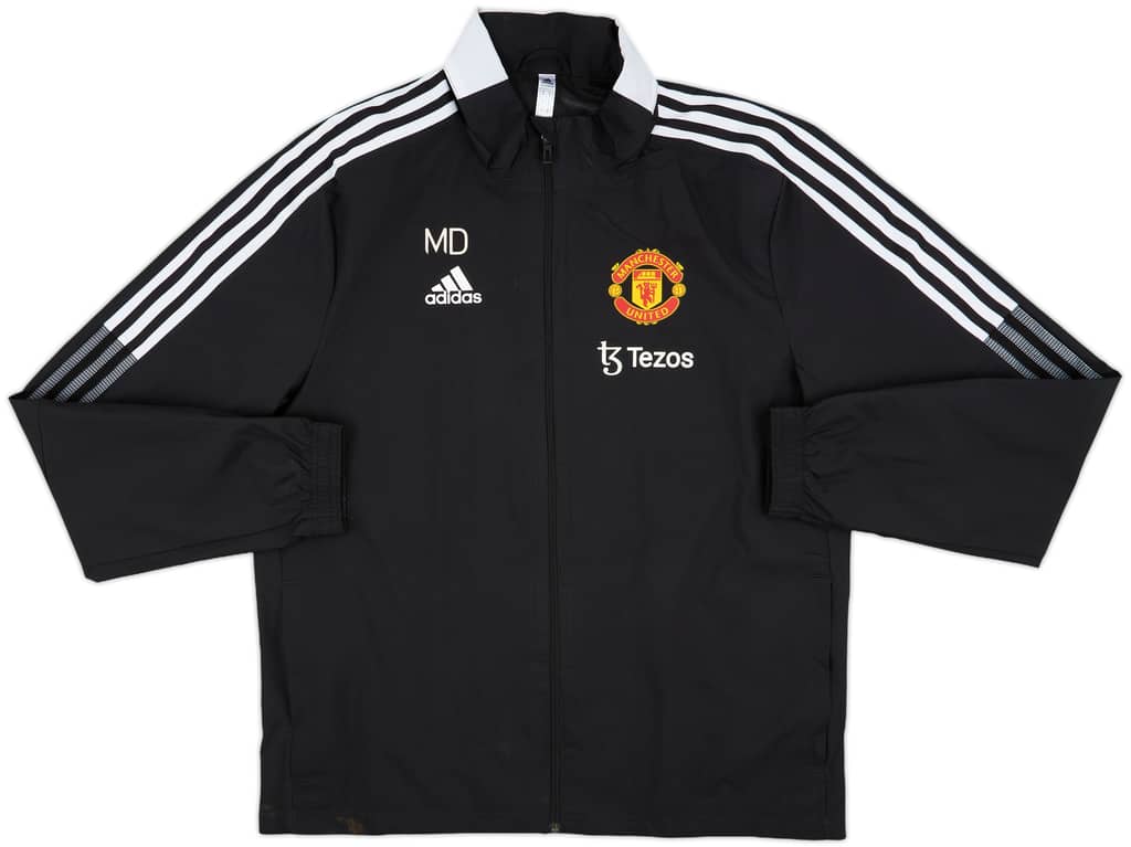 2021-22 Manchester United Staff Issue adidas Track Jacket 'MD' - 9/10 - (M)