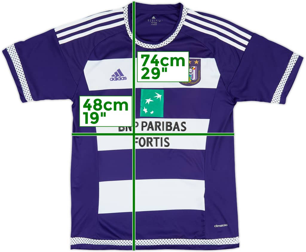 2015-16 Anderlecht Home Shirt - 7/10 - (M)