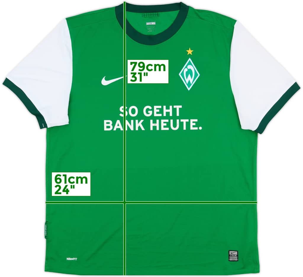 2009-10 Werder Bremen Home Shirt - 6/10 - (XL)
