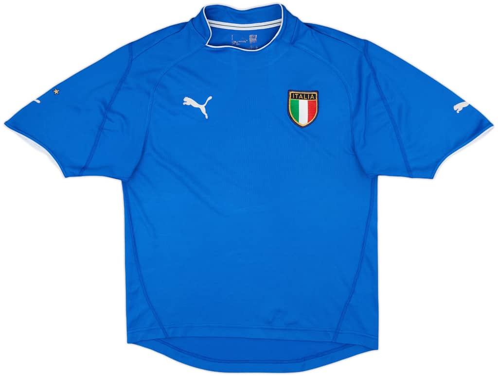2003-04 Italy Home Shirt - 8/10 - (XL.Boys)
