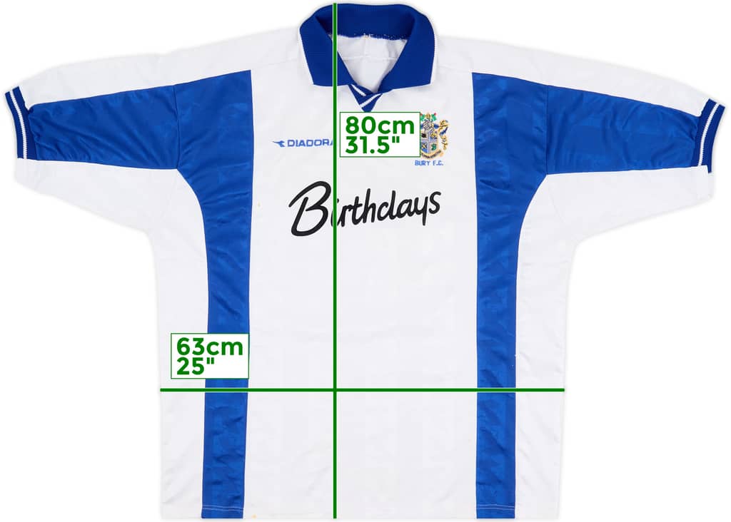 1999-01 Bury Home Shirt - 8/10 - (XL)