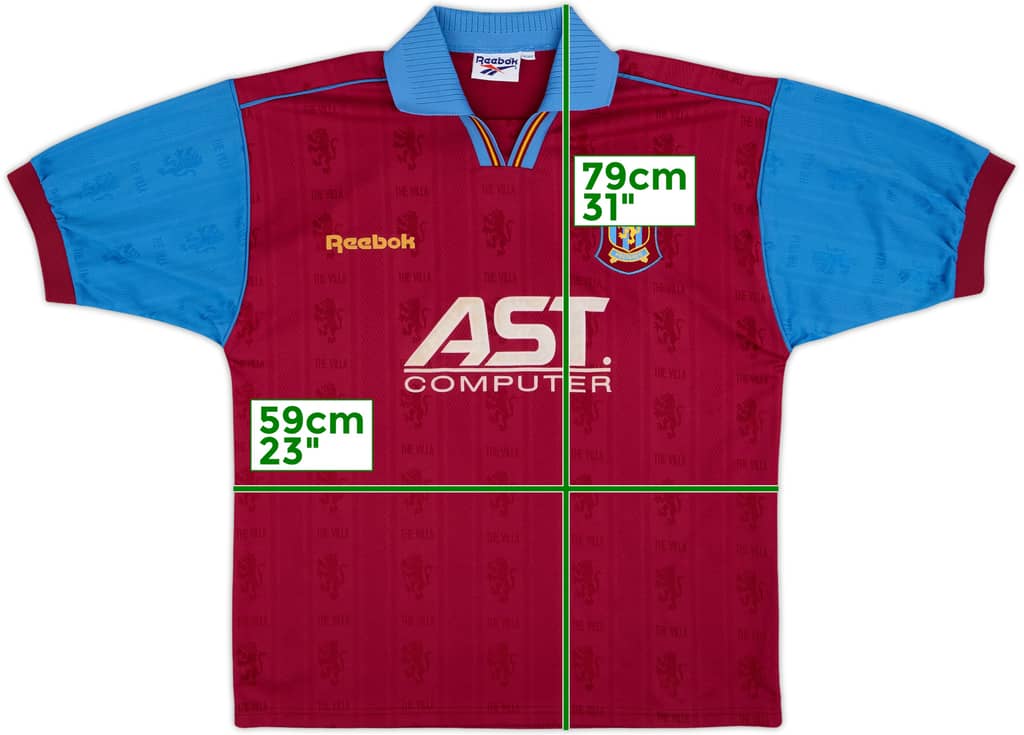 1995-97 Aston Villa Home Shirt - 9/10 - (L)