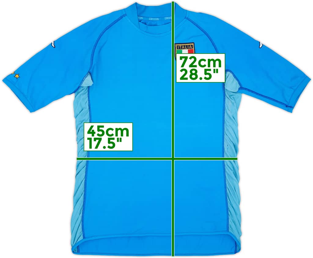 2002 Italy Home Shirt - 4/10 - (L)