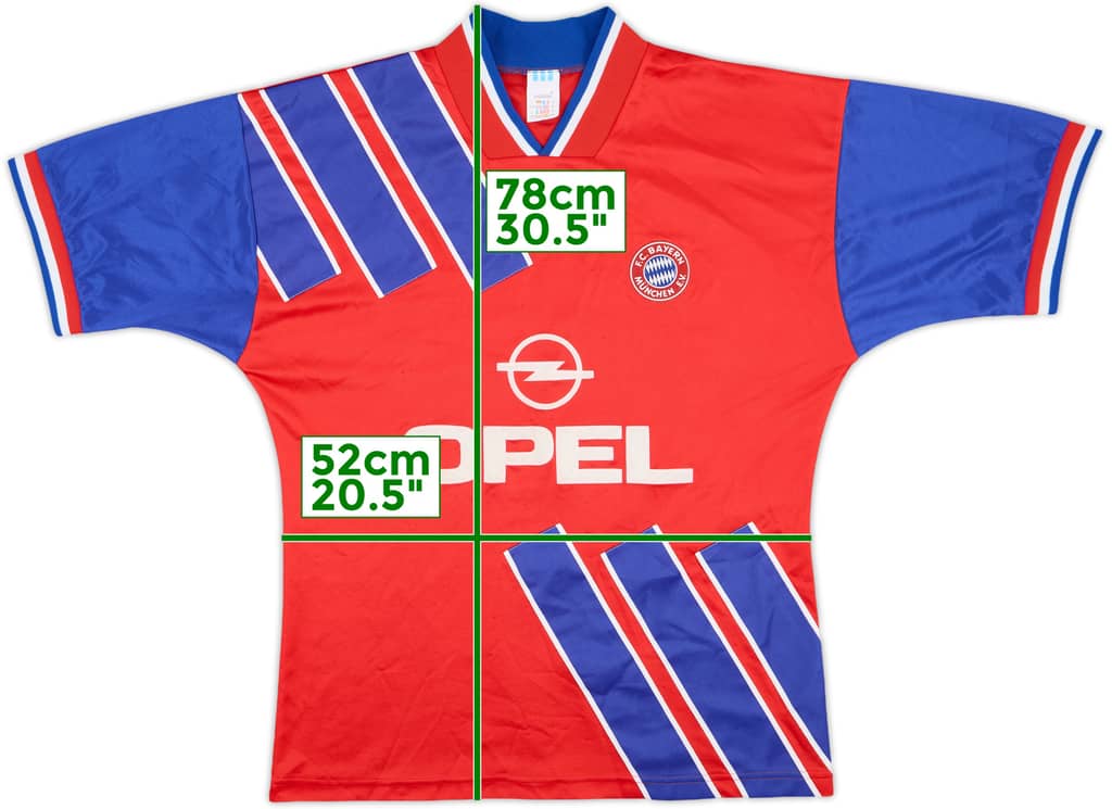 1993-95 Bayern Munich Home Shirt - 8/10 - (L)