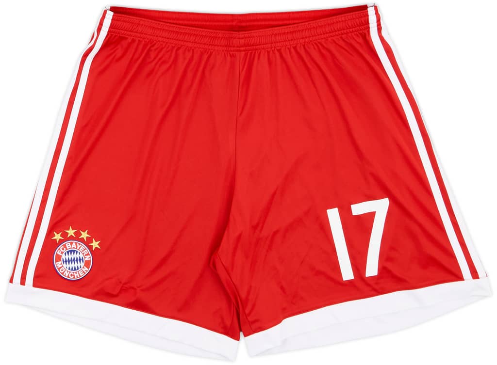 2017-18 Bayern Munich Home Shorts #17 - 9/10 - (XL)