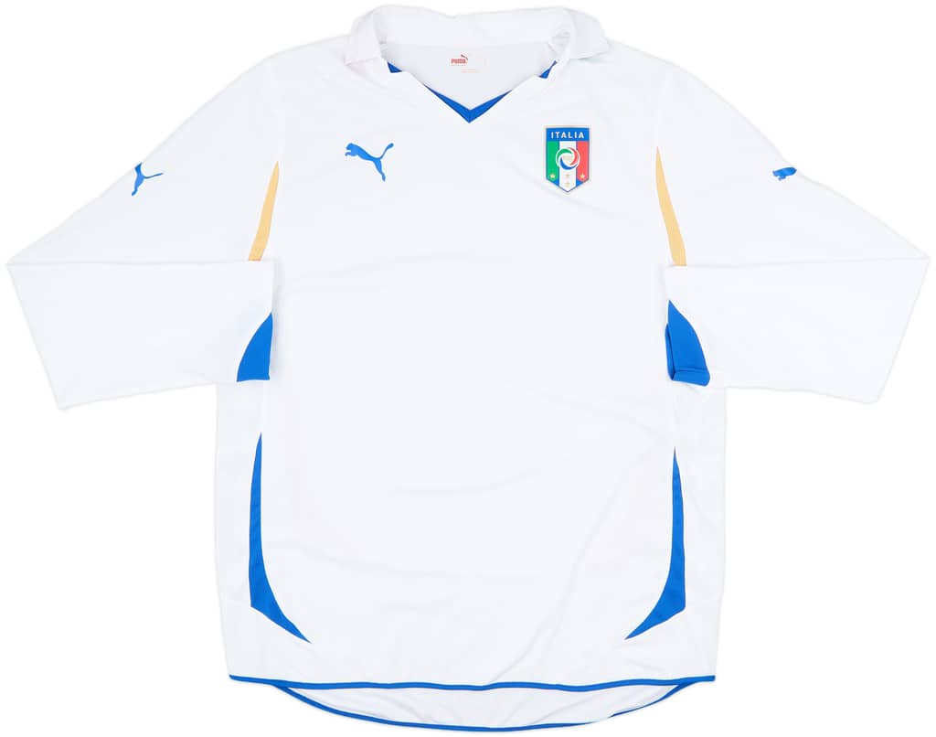 2010-12 Italy Player Issue Away L/S Shirt - 7/10 - (XL)