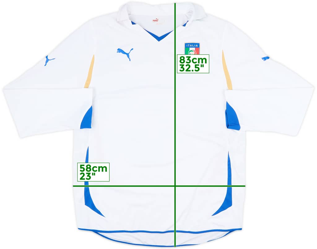 2010-12 Italy Player Issue Away L/S Shirt - 7/10 - (XL)