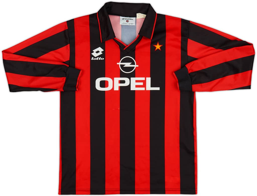 1995-96 AC Milan Home Shirt - 8/10 - (XL.Boys)