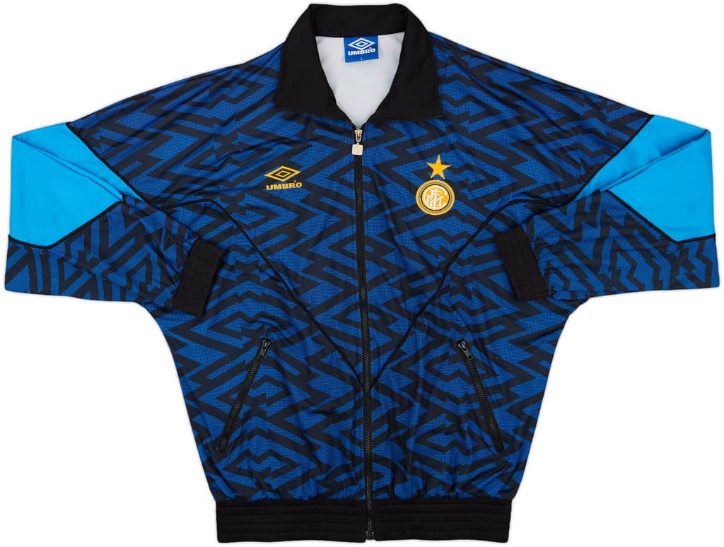 1992-93 Inter Milan Umbro Track Jacket - 8/10 - (L)