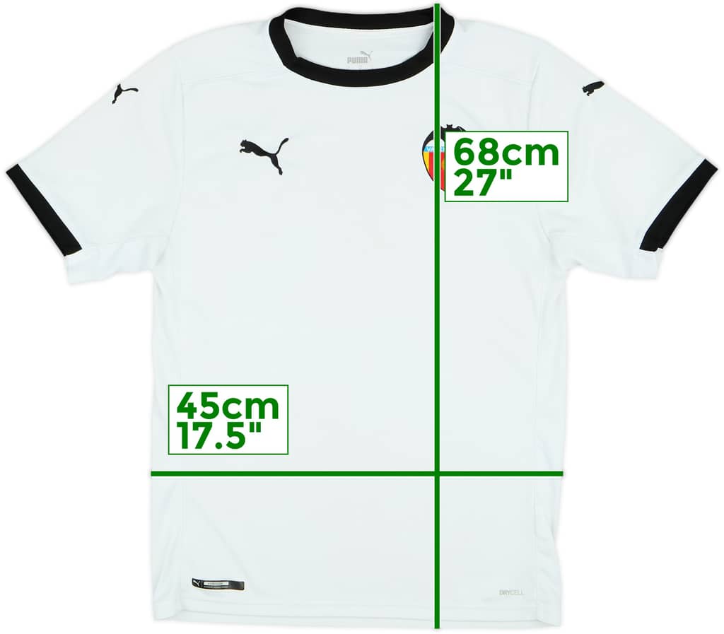 2020-21 Valencia Home Shirt - 7/10 - (S)