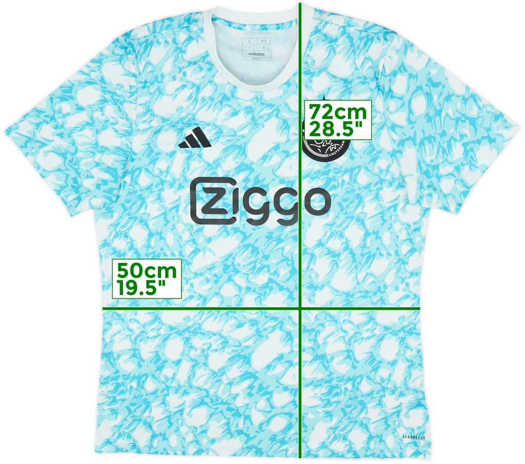 2023-24 Ajax adidas Pre-Match Training Shirt - 8/10 - (L)