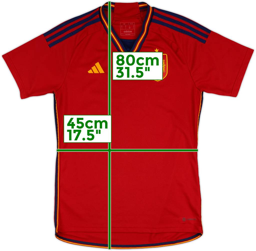 2022-23 Spain Home Shirt - 9/10 - (M)