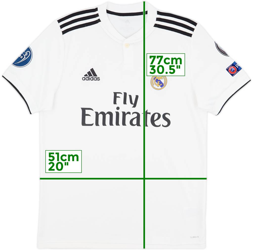 2018-19 Real Madrid Home Shirt - 9/10 - (M)