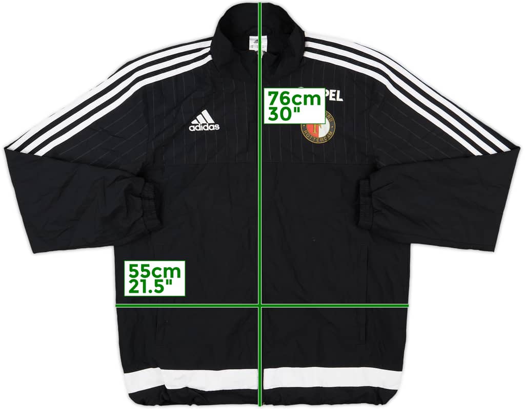 2015-16 Feyenoord adidas Track Jacket - 8/10 - (M)