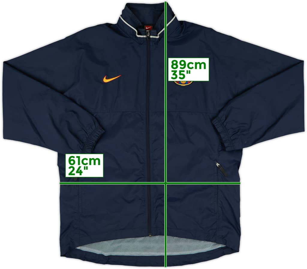 1999-00 Barcelona Nike Rain Jacket - 8/10 - (M)