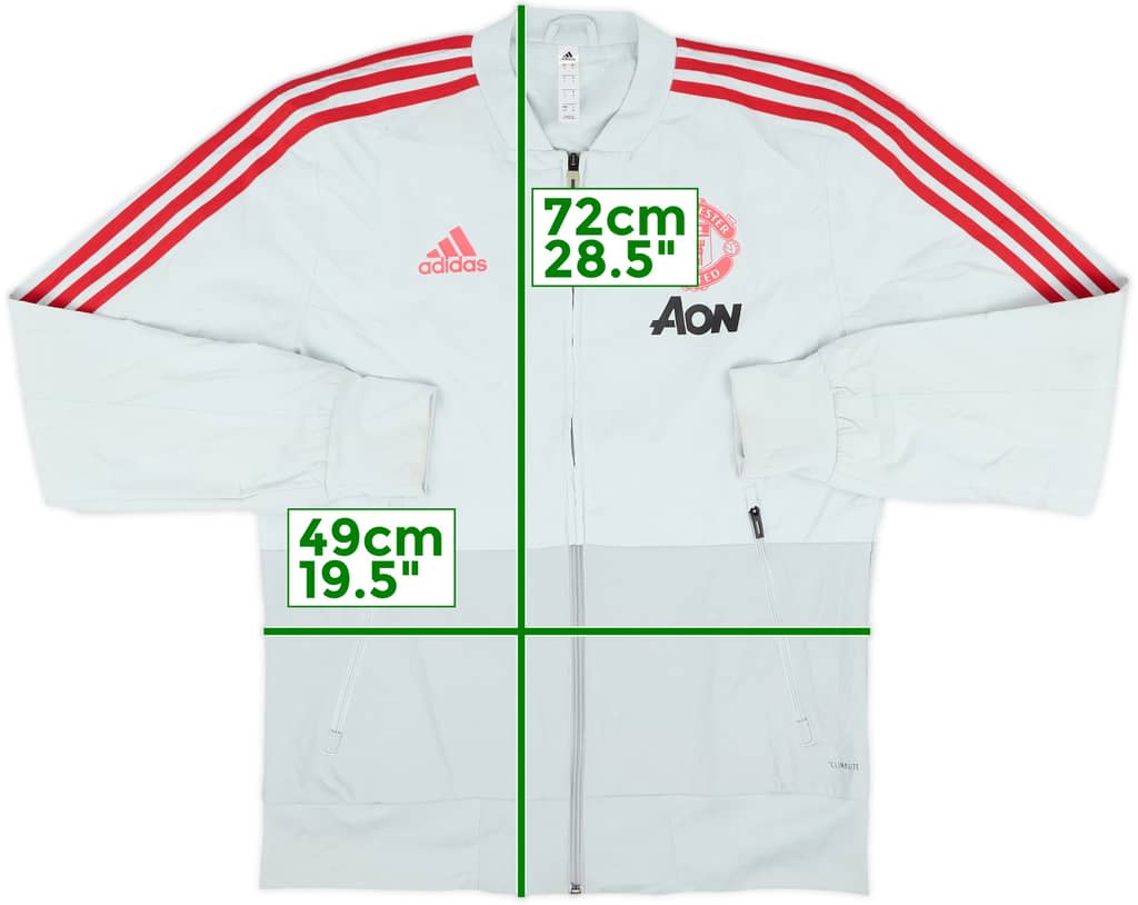 2018-19 Manchester United adidas Track Jacket - 8/10 - (S)
