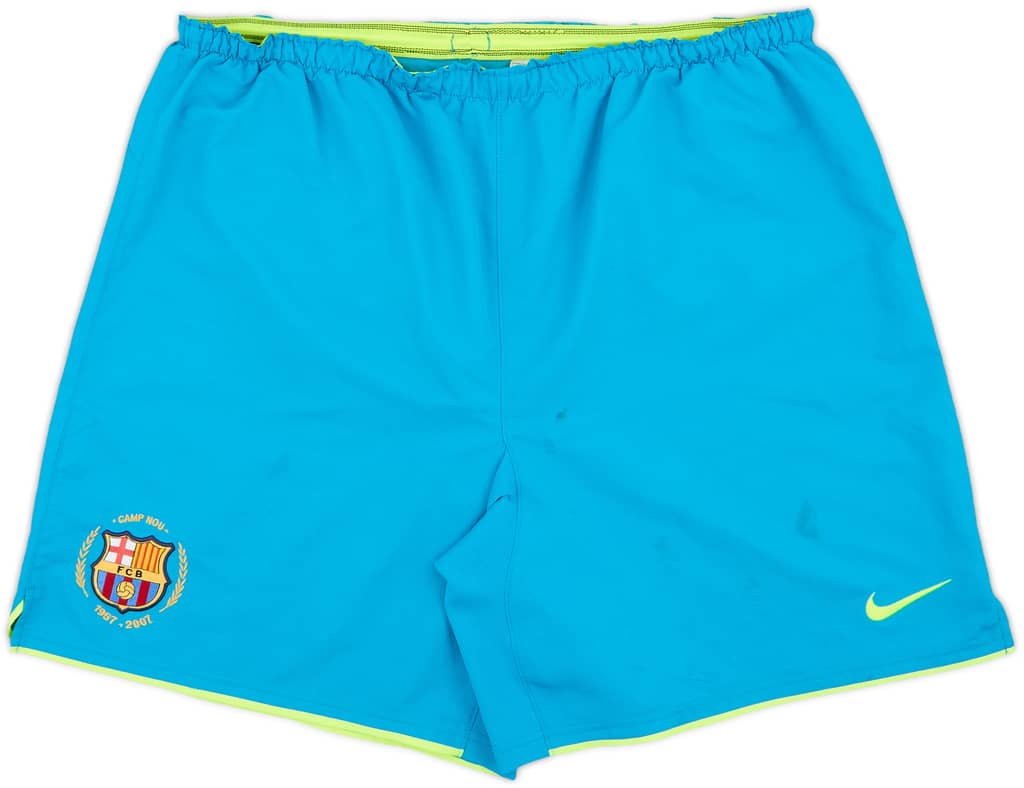 2007-08 Barcelona Away Shorts - 6/10 - (XL)