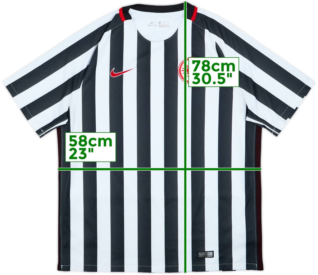 2016-17 Eintracht Frankfurt Home Shirt - 8/10 - (XL)