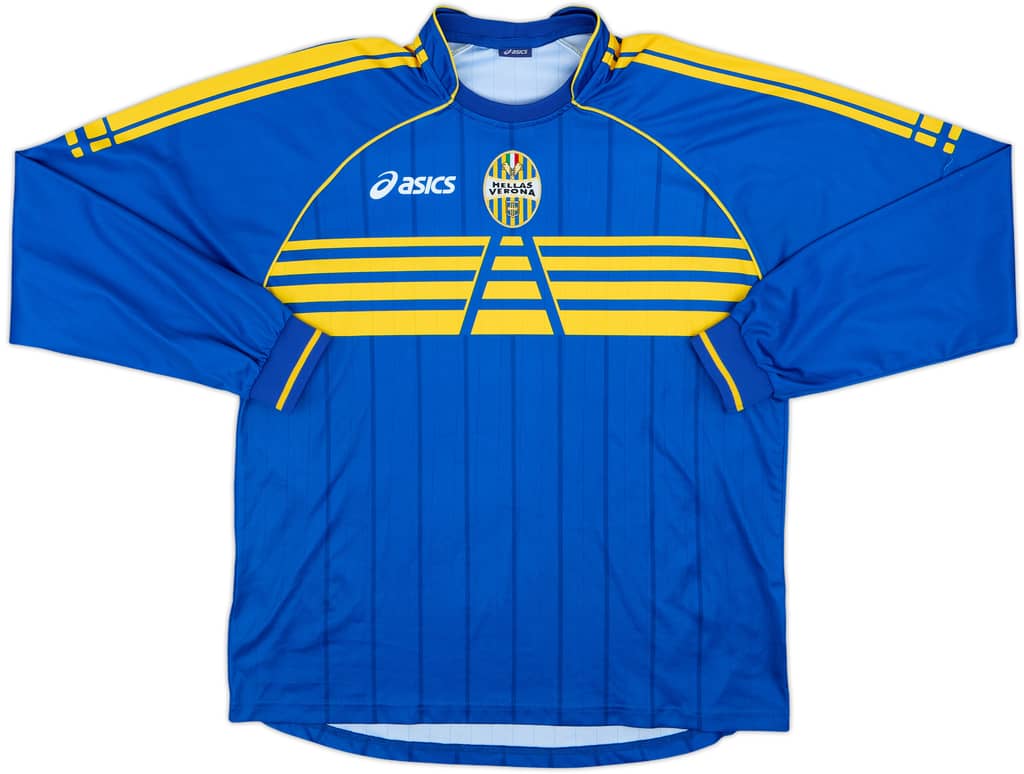 Camiseta de local de Hellas Verona 2007-08 manga larga - 7/10 - (XL)