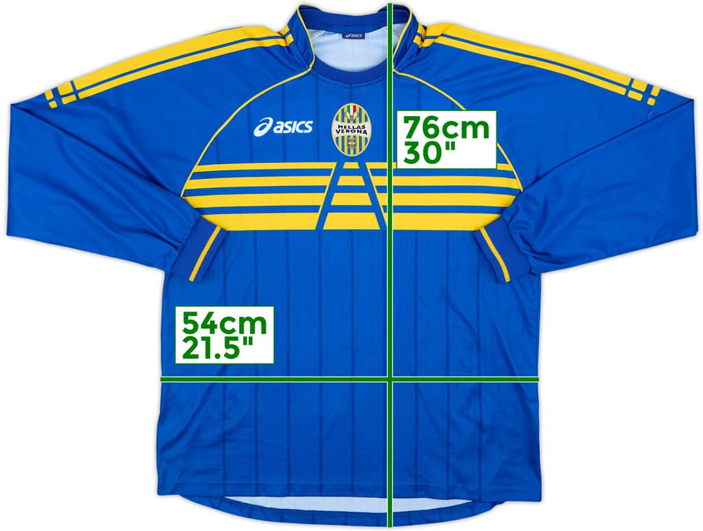 Camiseta de local de Hellas Verona 2007-08 manga larga - 7/10 - (XL)