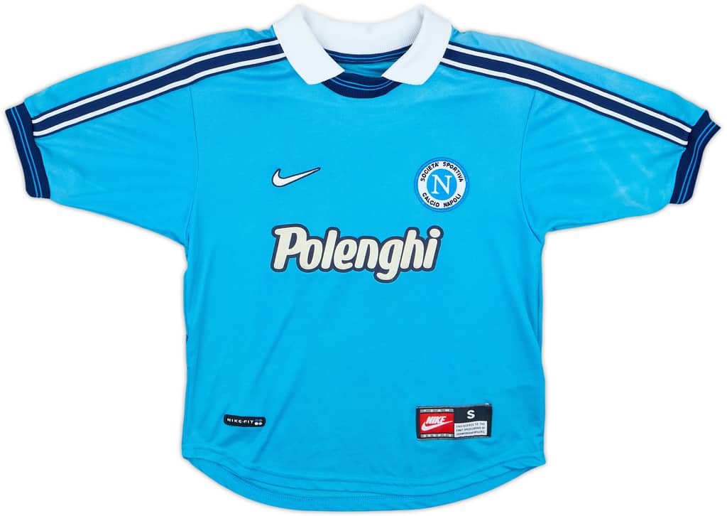 1998-99 Napoli Home Shirt - 7/10 - (8-9 Years)
