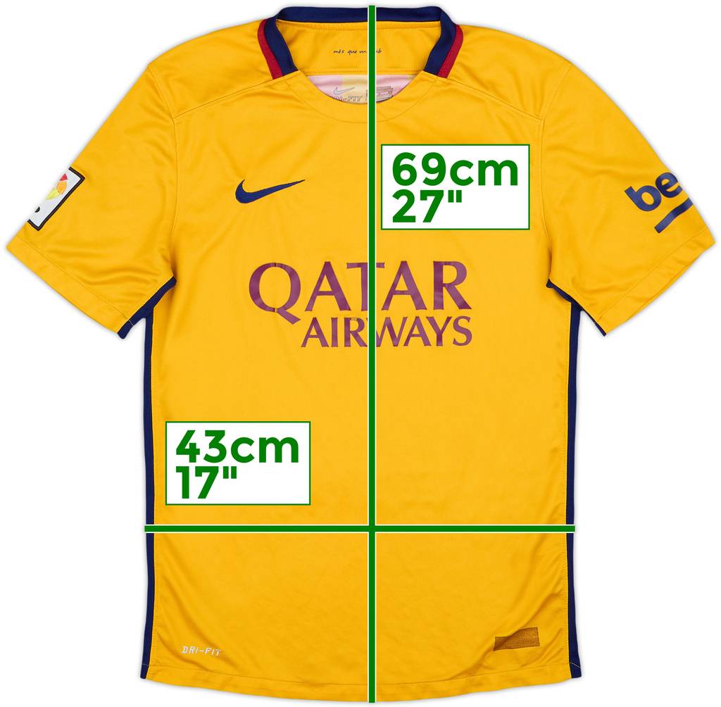 2015-16 Barcelona Away Shirt - 5/10 - (S)