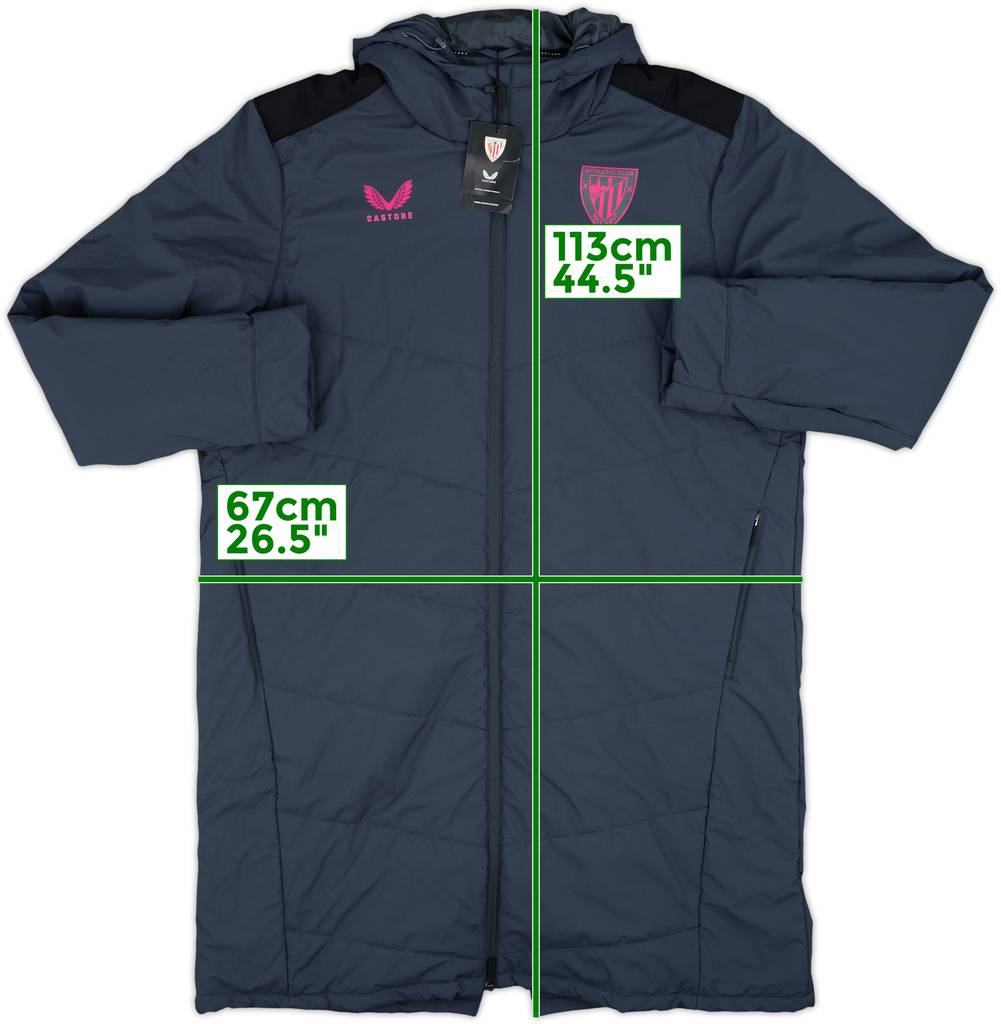 2023-24 Athletic Bilbao Castore Padded Bench Coat (XXL)