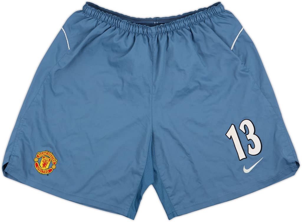2004-05 Manchester United Player Issue GK Shirt #13 (Carroll) - 8/10 - (XL)