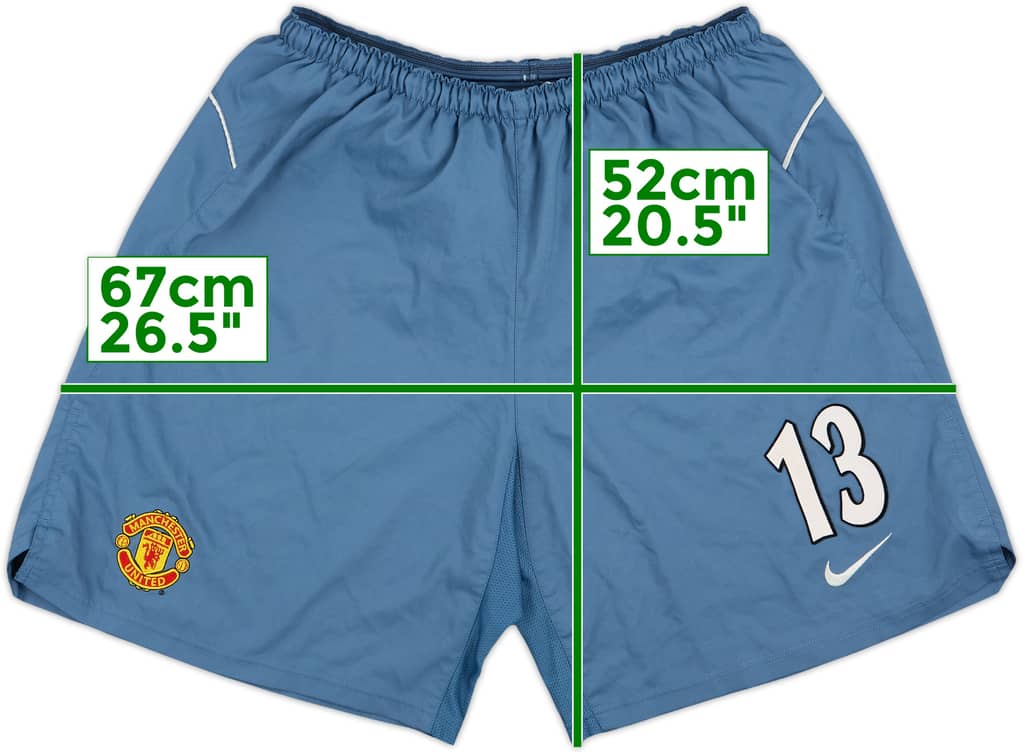 2004-05 Manchester United Player Issue GK Shirt #13 (Carroll) - 8/10 - (XL)