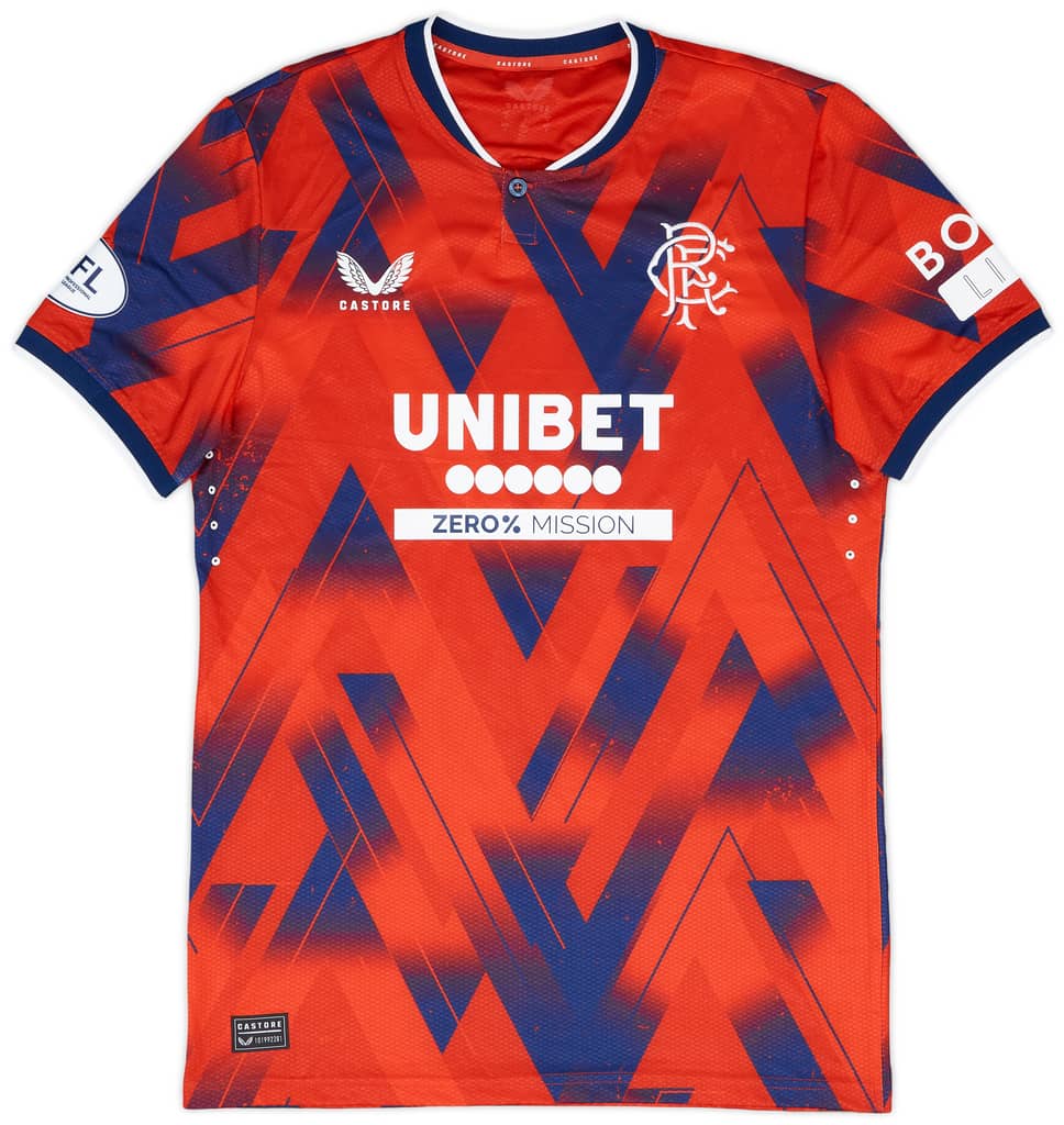 2023-24 Rangers Match Issue Fourth Shirt Wright #23